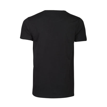 Black - Pack Shot - James Harvest Mens Twoville Melange T-Shirt