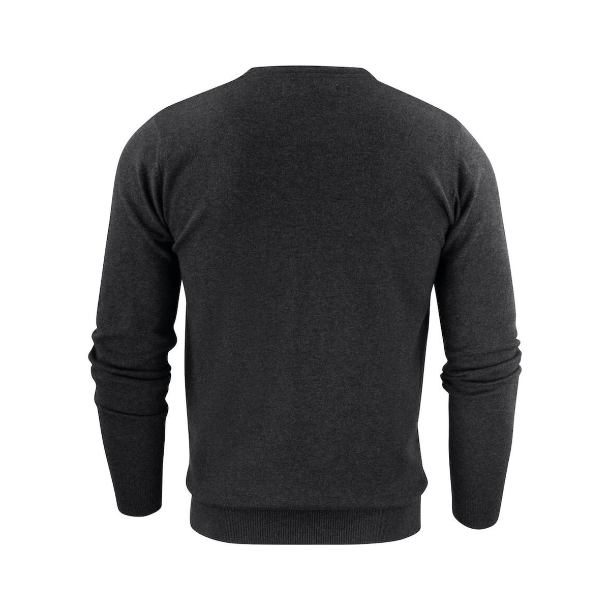 Anthracite Melange - Side - James Harvest Mens Ashland V Neck Sweatshirt