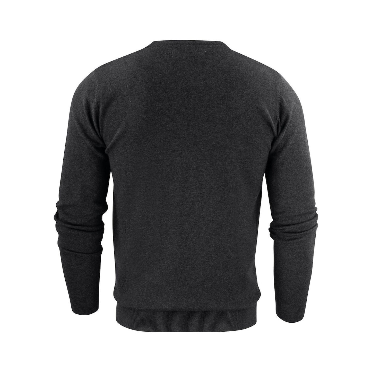 Anthracite Melange - Side - James Harvest Mens Ashland V Neck Sweatshirt