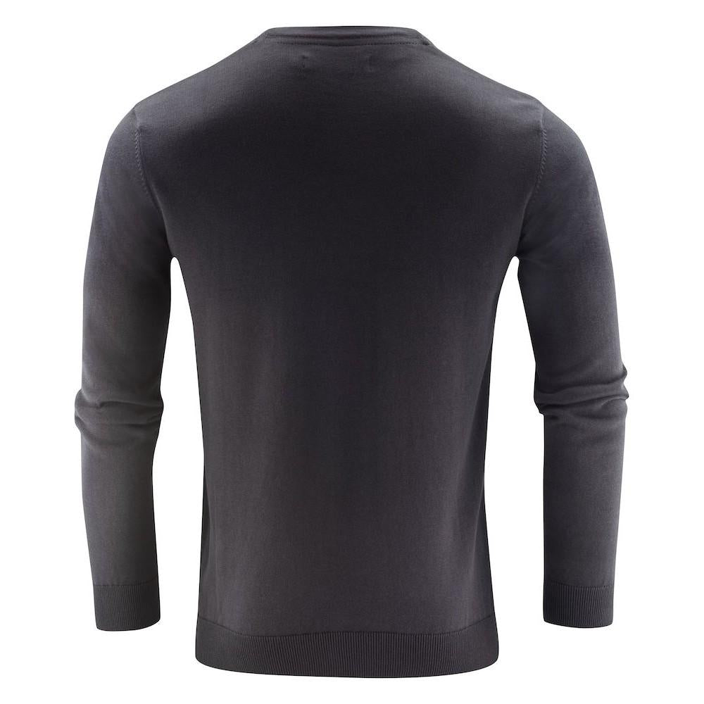 Black - Back - James Harvest Mens Ashland Round Neck Sweatshirt