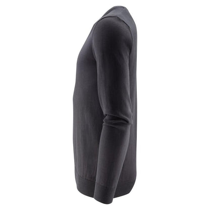 Black - Side - James Harvest Mens Ashland Round Neck Sweatshirt