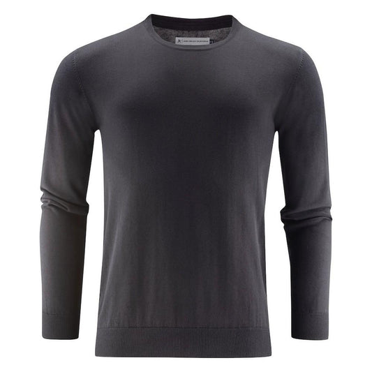 Black - Front - James Harvest Mens Ashland Round Neck Sweatshirt