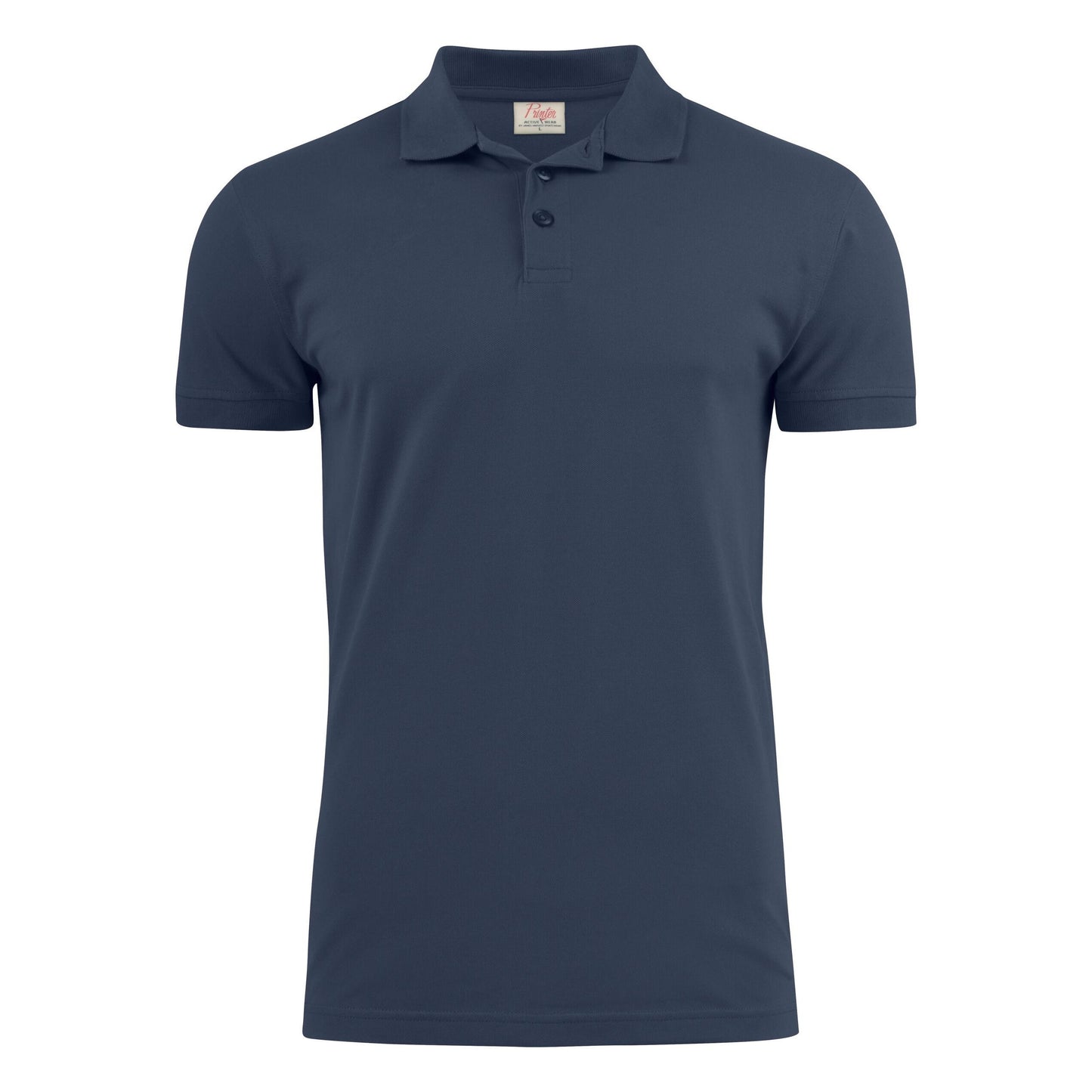 Dark Navy - Front - Printer Mens Surf Stretch Polo Shirt