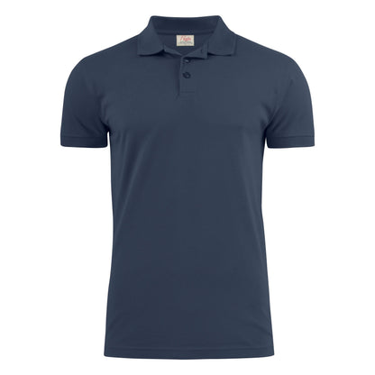 Navy - Back - Printer Mens Surf Stretch Polo Shirt