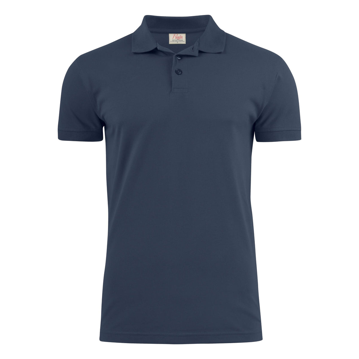 Navy - Back - Printer Mens Surf Stretch Polo Shirt