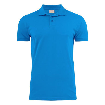 Ocean Blue - Front - Printer Mens Surf Stretch Polo Shirt