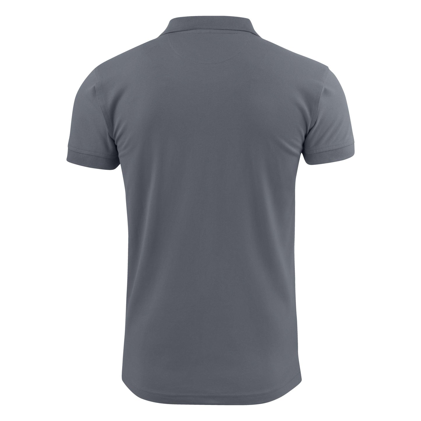 Steel Grey - Side - Printer Mens Surf Stretch Polo Shirt