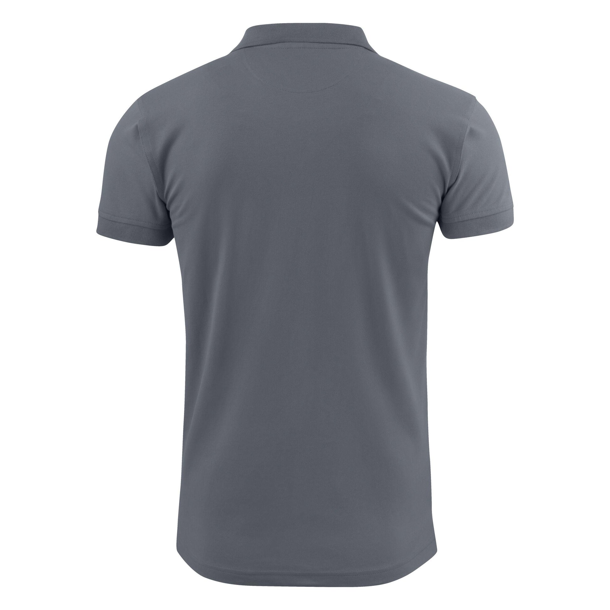 Steel Grey - Side - Printer Mens Surf Stretch Polo Shirt