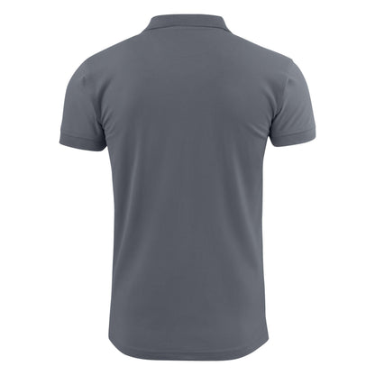Steel Grey - Side - Printer Mens Surf Stretch Polo Shirt