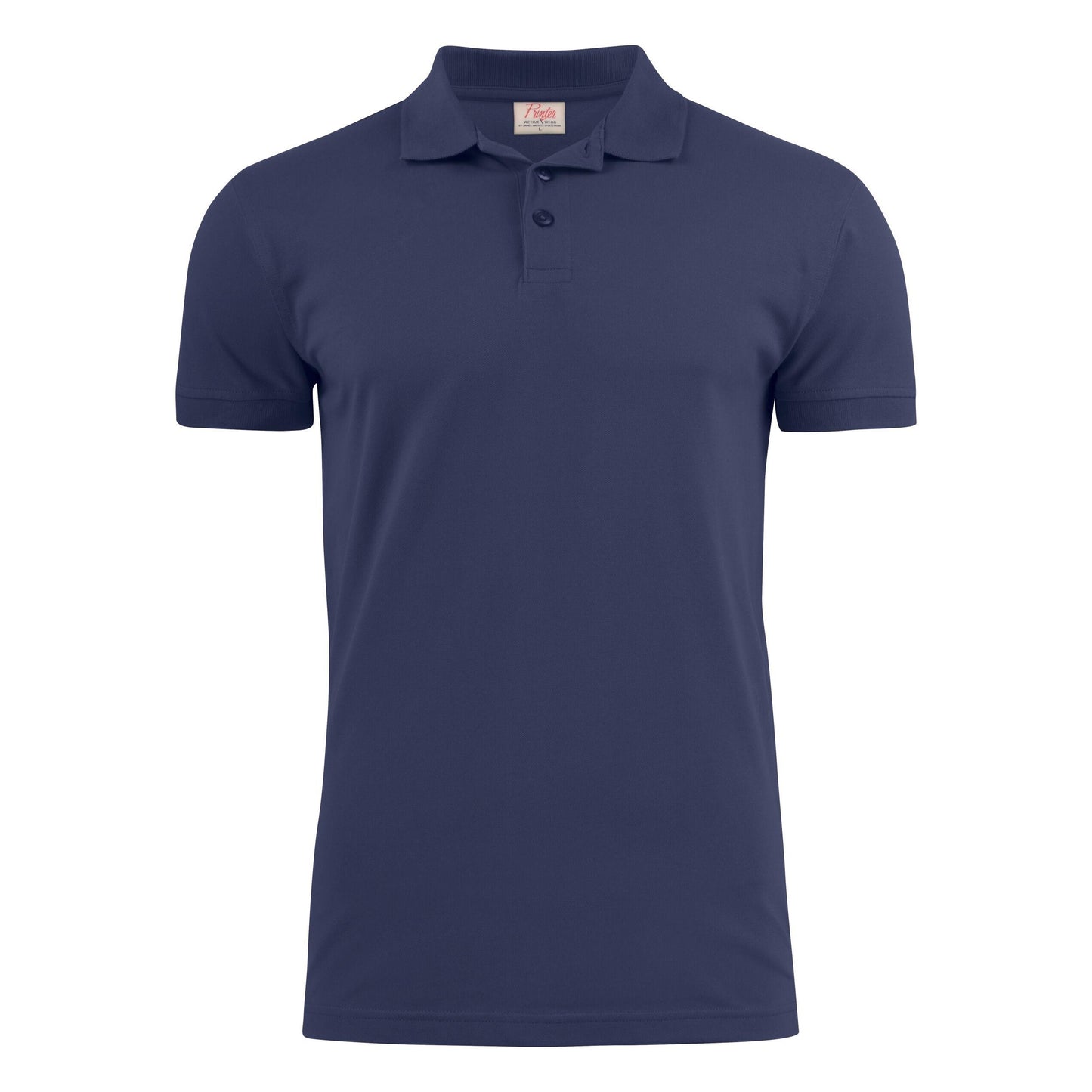 Dark Navy - Back - Printer Mens Surf Stretch Polo Shirt