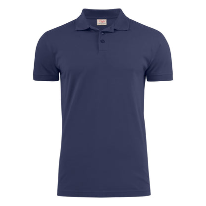 Dark Navy - Back - Printer Mens Surf Stretch Polo Shirt