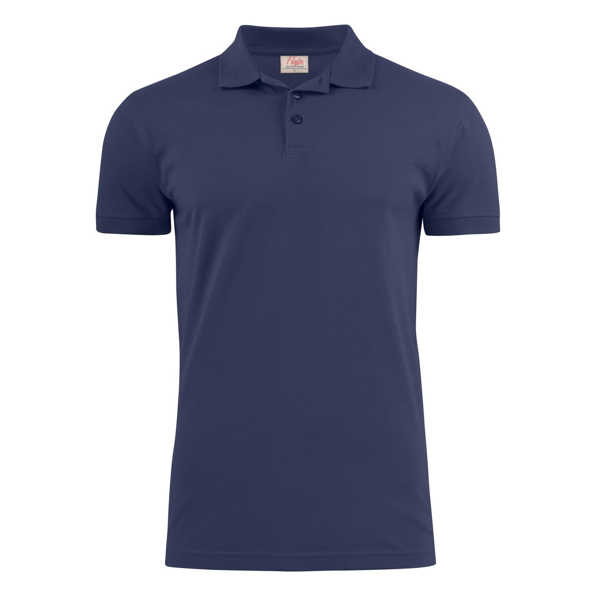 Dark Navy - Back - Printer Mens Surf Stretch Polo Shirt
