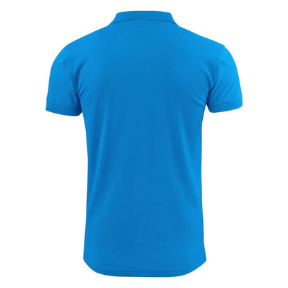 Ocean Blue - Back - Printer Mens Surf Stretch Polo Shirt