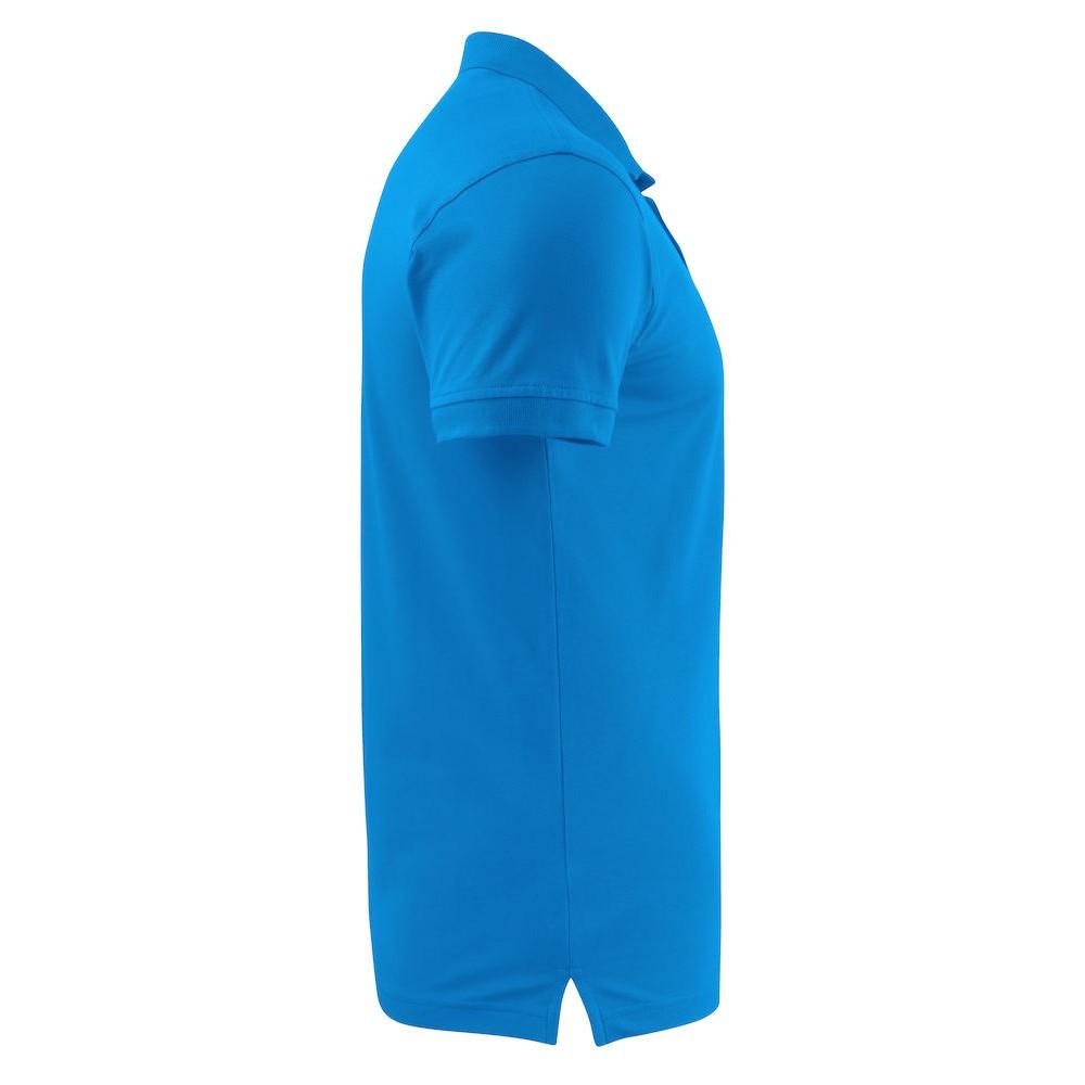 Ocean Blue - Side - Printer Mens Surf Stretch Polo Shirt