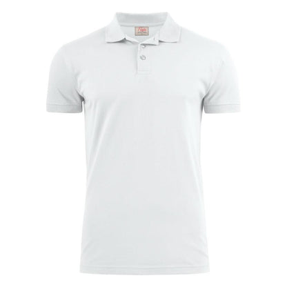 White - Front - Printer Mens Surf Stretch Polo Shirt
