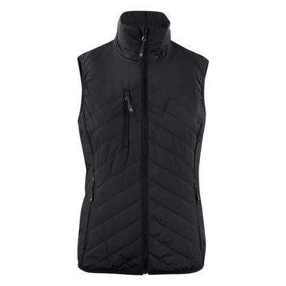 Black - Front - Harvest Womens-Ladies Deer Ridge Body Warmer