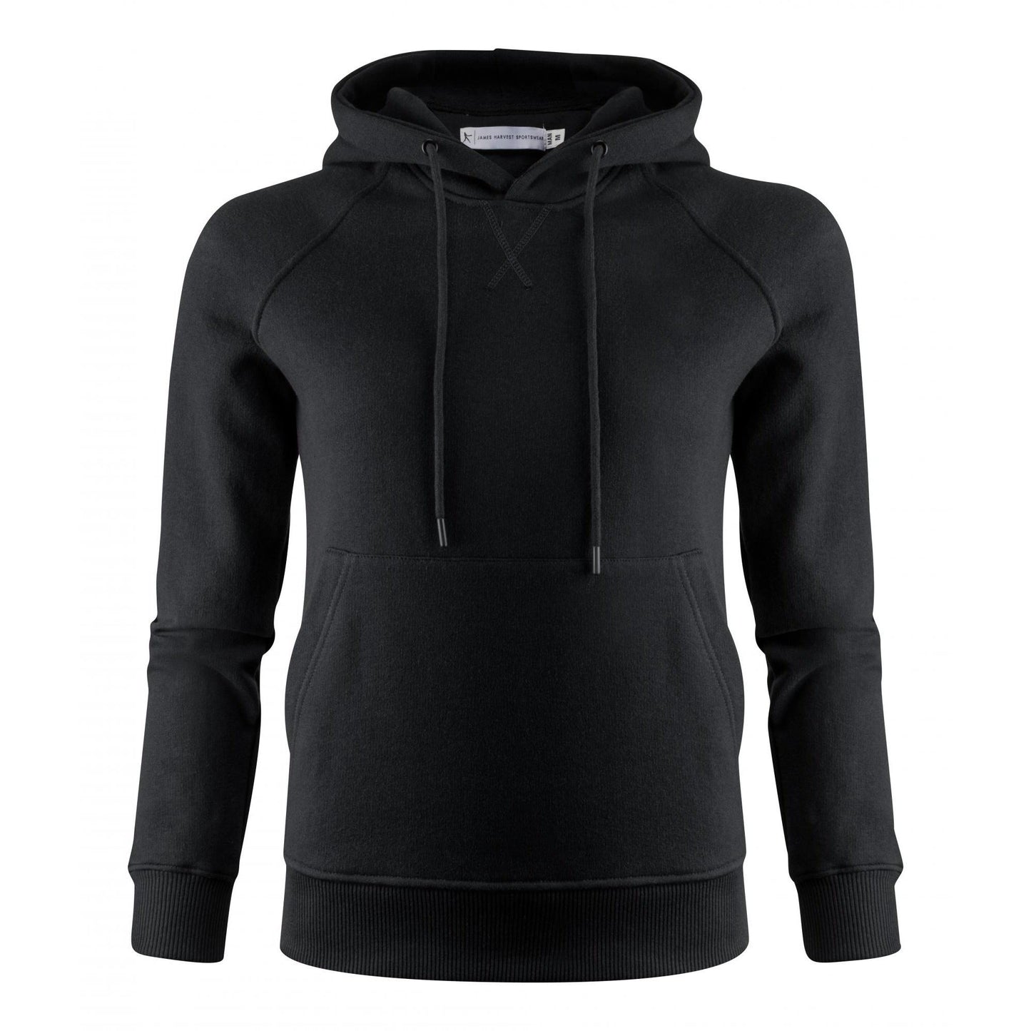 Black - Front - James Harvest Womens-Ladies Hardin Hoodie