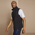 Black - Side - Russel Fleece Gilet Jacket - Bodywarmer