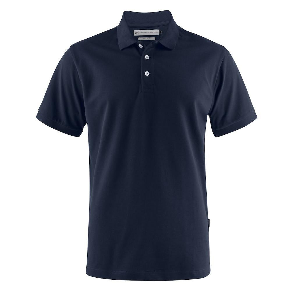 Navy - Front - James Harvest Mens Sunset Polo Shirt