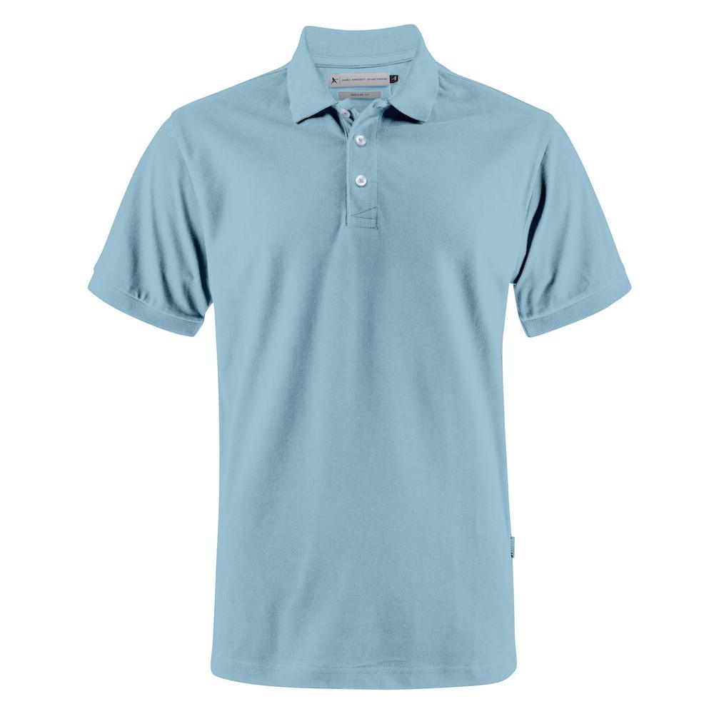 Light Turquoise - Front - James Harvest Mens Sunset Polo Shirt