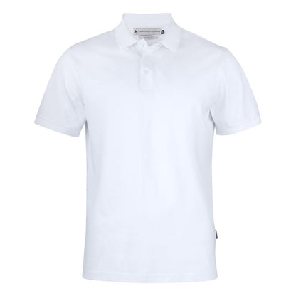 White - Front - James Harvest Mens Sunset Polo Shirt