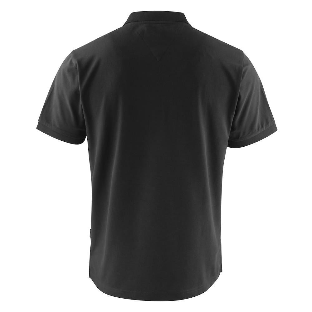 Black - Back - James Harvest Mens Sunset Polo Shirt