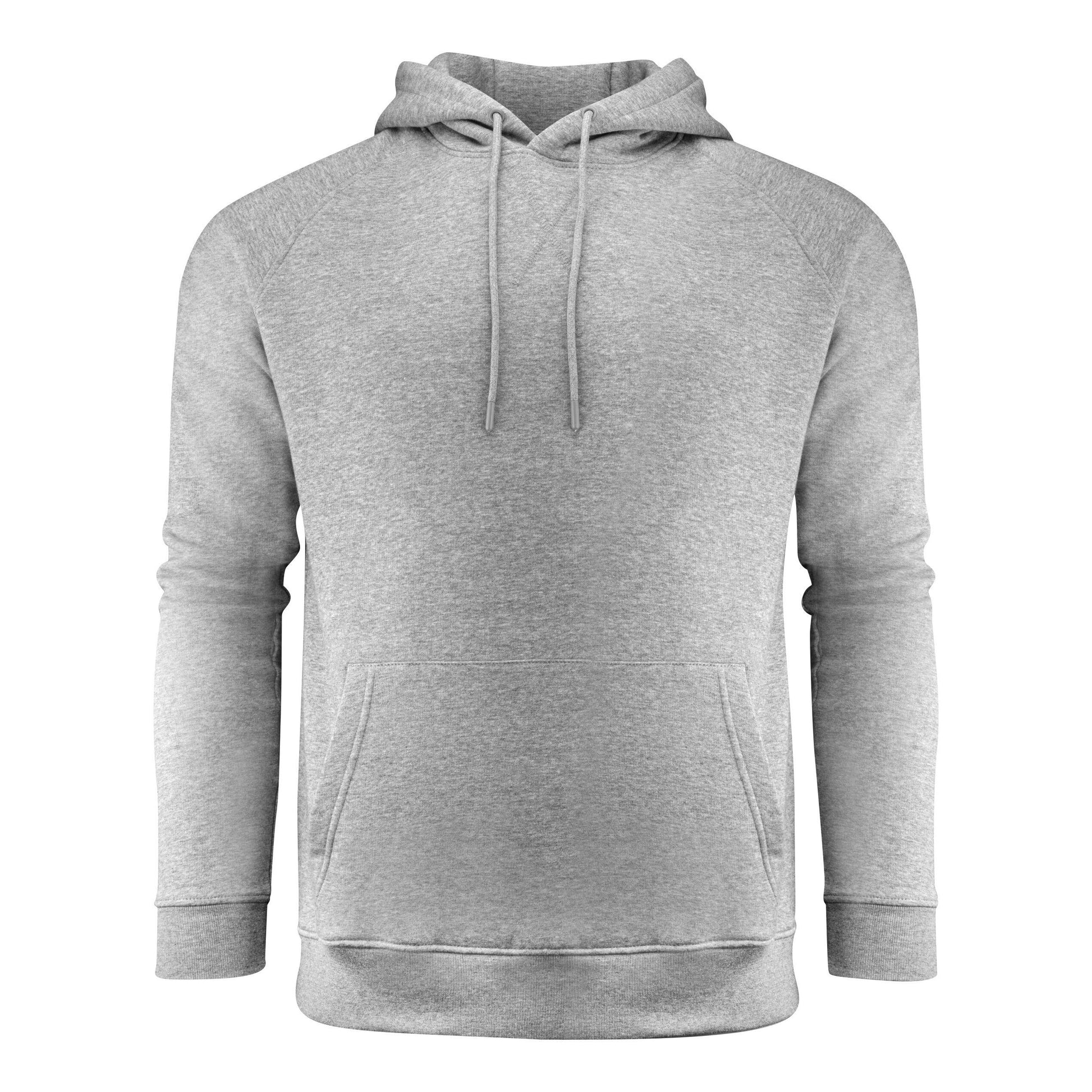 Grey Melange - Back - James Harvest Mens Hardin Hoodie