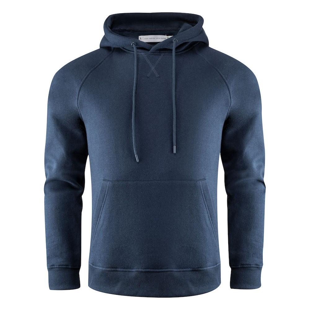 Navy - Front - James Harvest Mens Hardin Hoodie