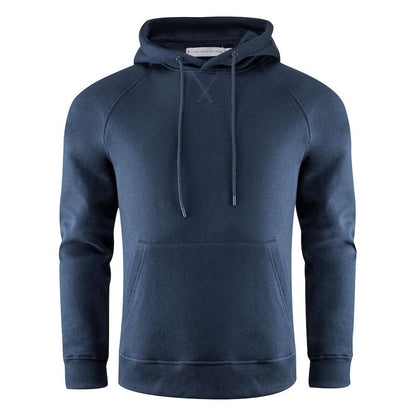 Navy - Front - James Harvest Mens Hardin Hoodie