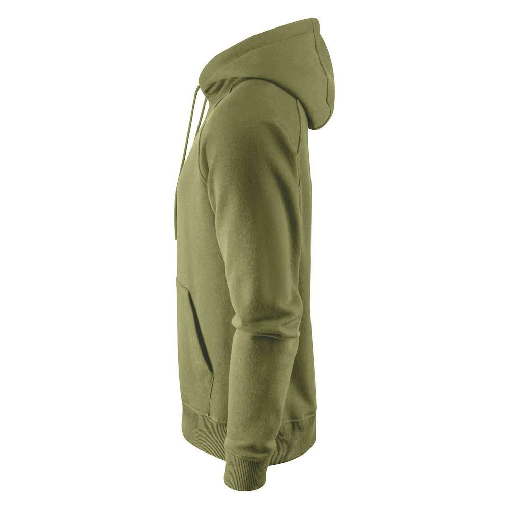 Moss Green - Side - James Harvest Mens Hardin Hoodie