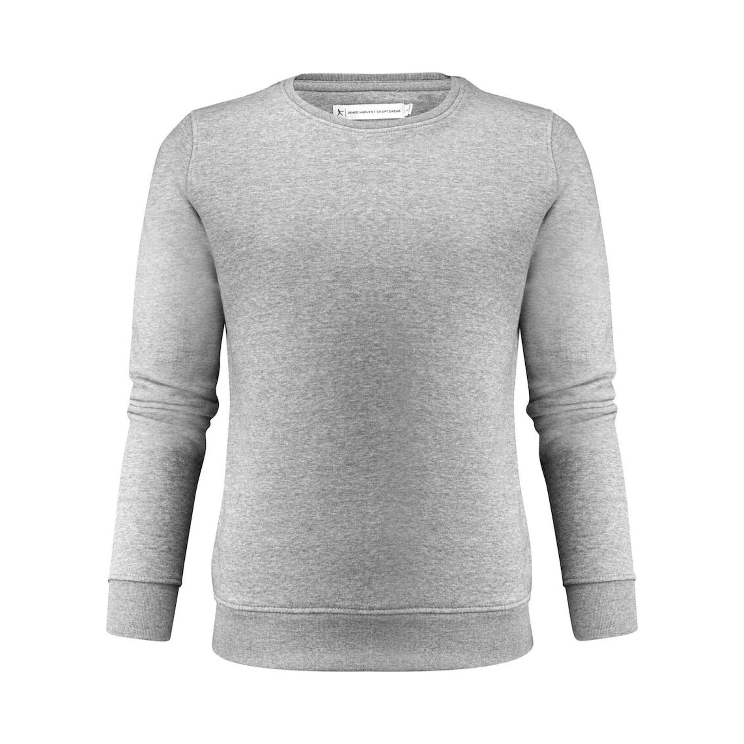 Grey Melange - Back - James Harvest Womens-Ladies Alder Crew Neck Sweatshirt