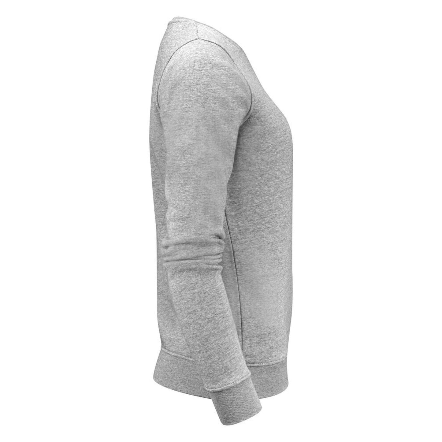 Grey Melange - Side - James Harvest Womens-Ladies Alder Crew Neck Sweatshirt