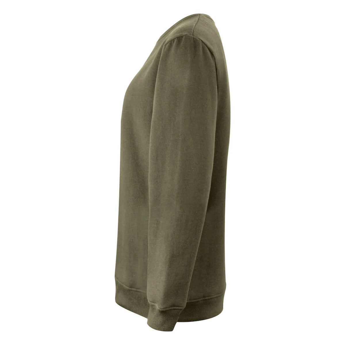 Moss Green - Lifestyle - James Harvest Womens-Ladies Alder Crew Neck Sweatshirt