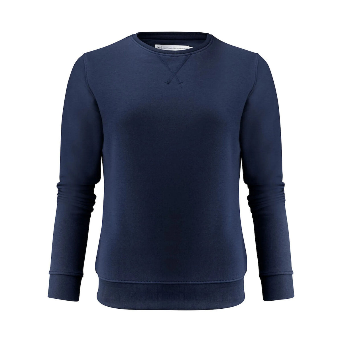 Navy - Front - James Harvest Womens-Ladies Alder Crew Neck Sweatshirt