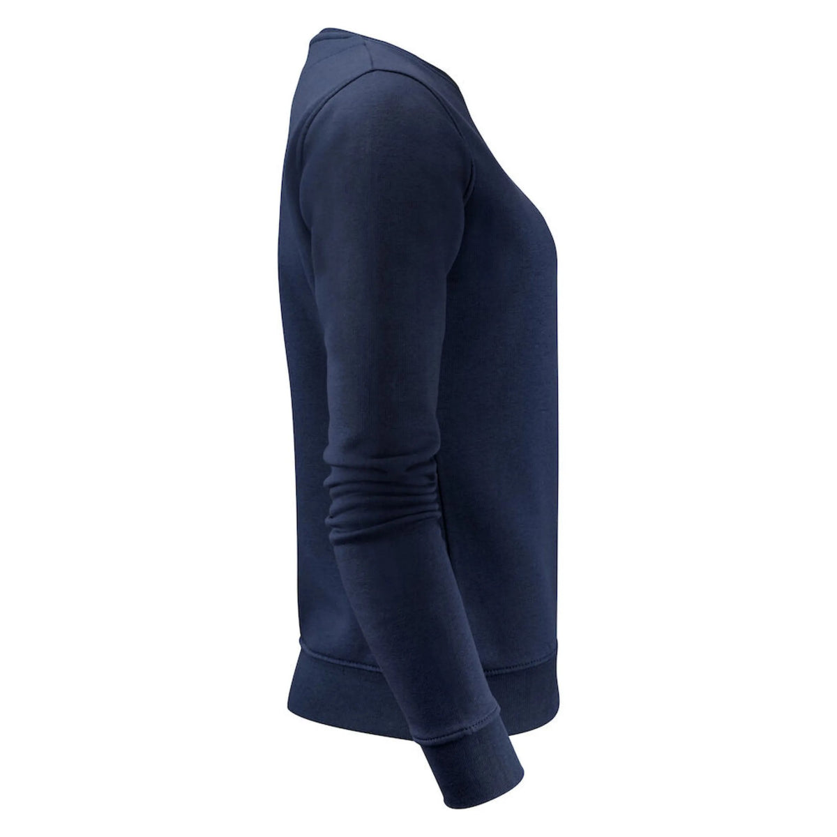Navy - Side - James Harvest Womens-Ladies Alder Crew Neck Sweatshirt
