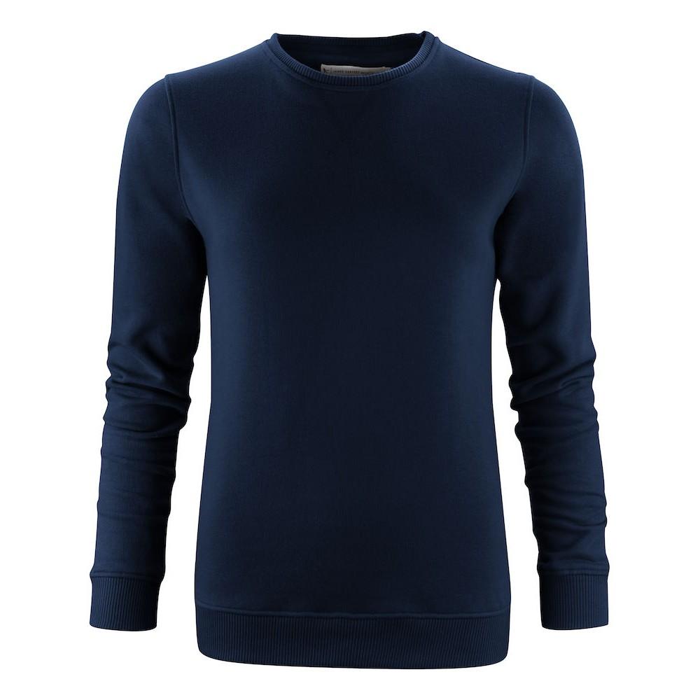 Navy - Front - James Harvest Womens-Ladies Alder Crew Neck Sweatshirt