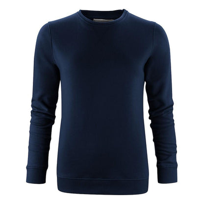 Navy - Front - James Harvest Womens-Ladies Alder Crew Neck Sweatshirt