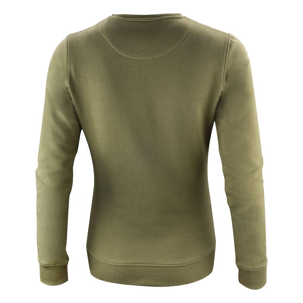 Moss Green - Back - James Harvest Womens-Ladies Alder Crew Neck Sweatshirt