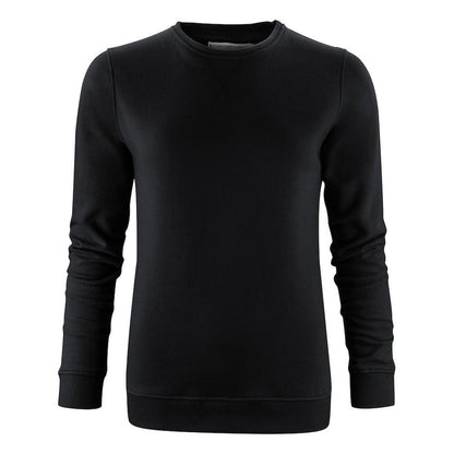 Black - Front - James Harvest Womens-Ladies Alder Crew Neck Sweatshirt