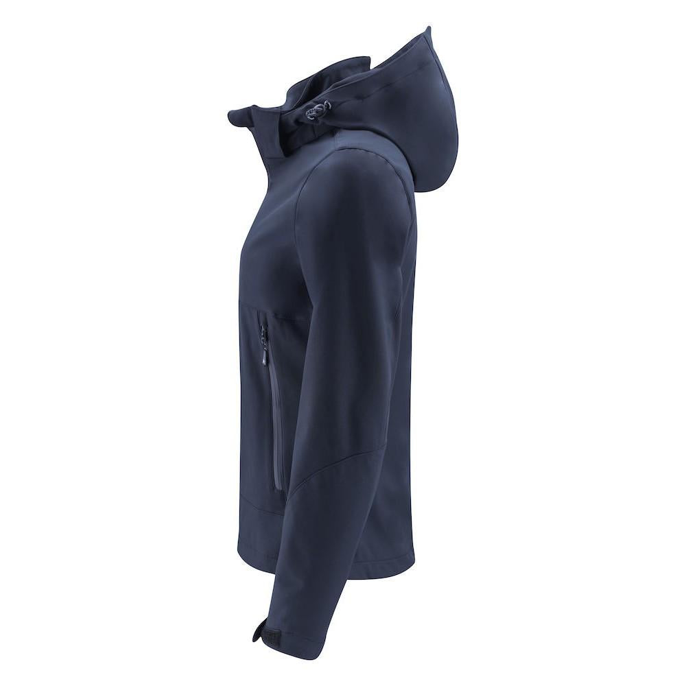 Navy - Side - James Harvest Womens-Ladies Lodgetown Soft Shell Jacket