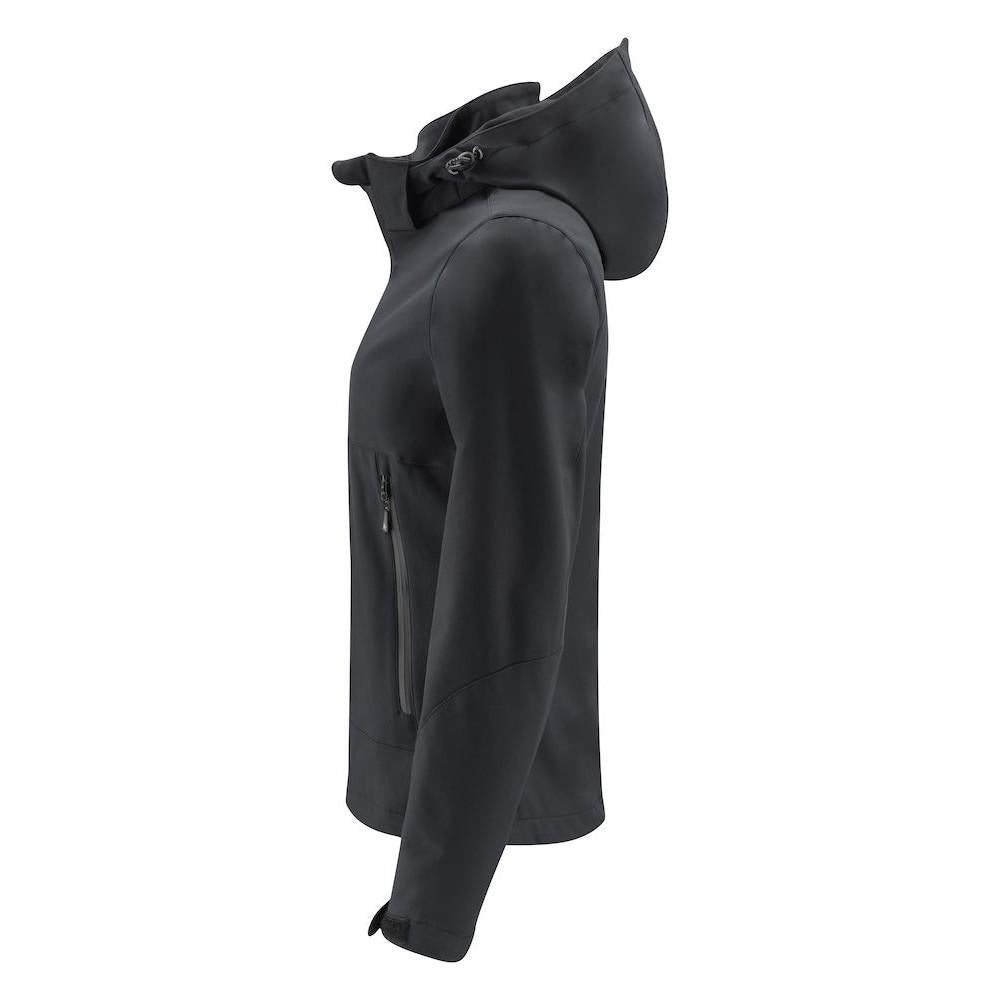 Black - Side - James Harvest Womens-Ladies Lodgetown Soft Shell Jacket