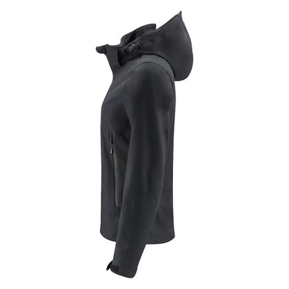 Black - Side - James Harvest Womens-Ladies Lodgetown Soft Shell Jacket
