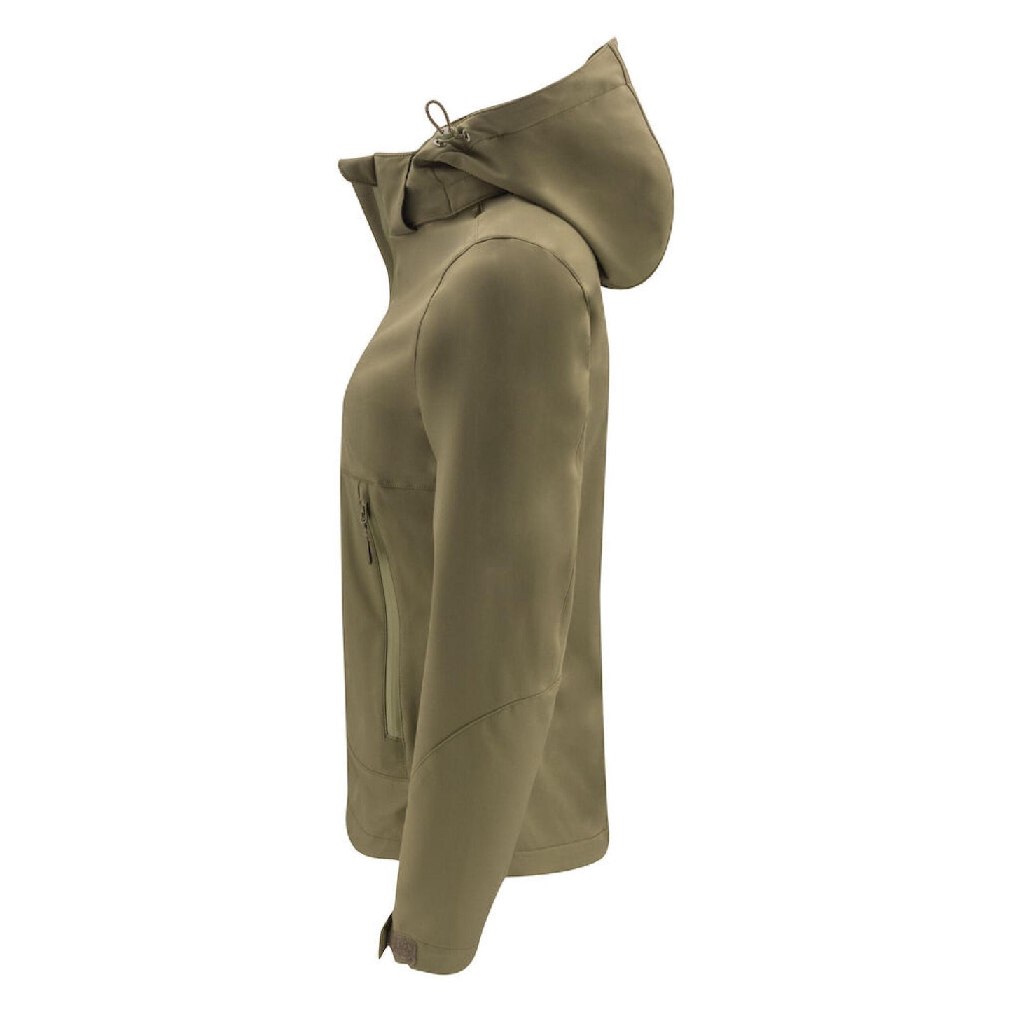 Moss Green - Side - James Harvest Womens-Ladies Lodgetown Soft Shell Jacket