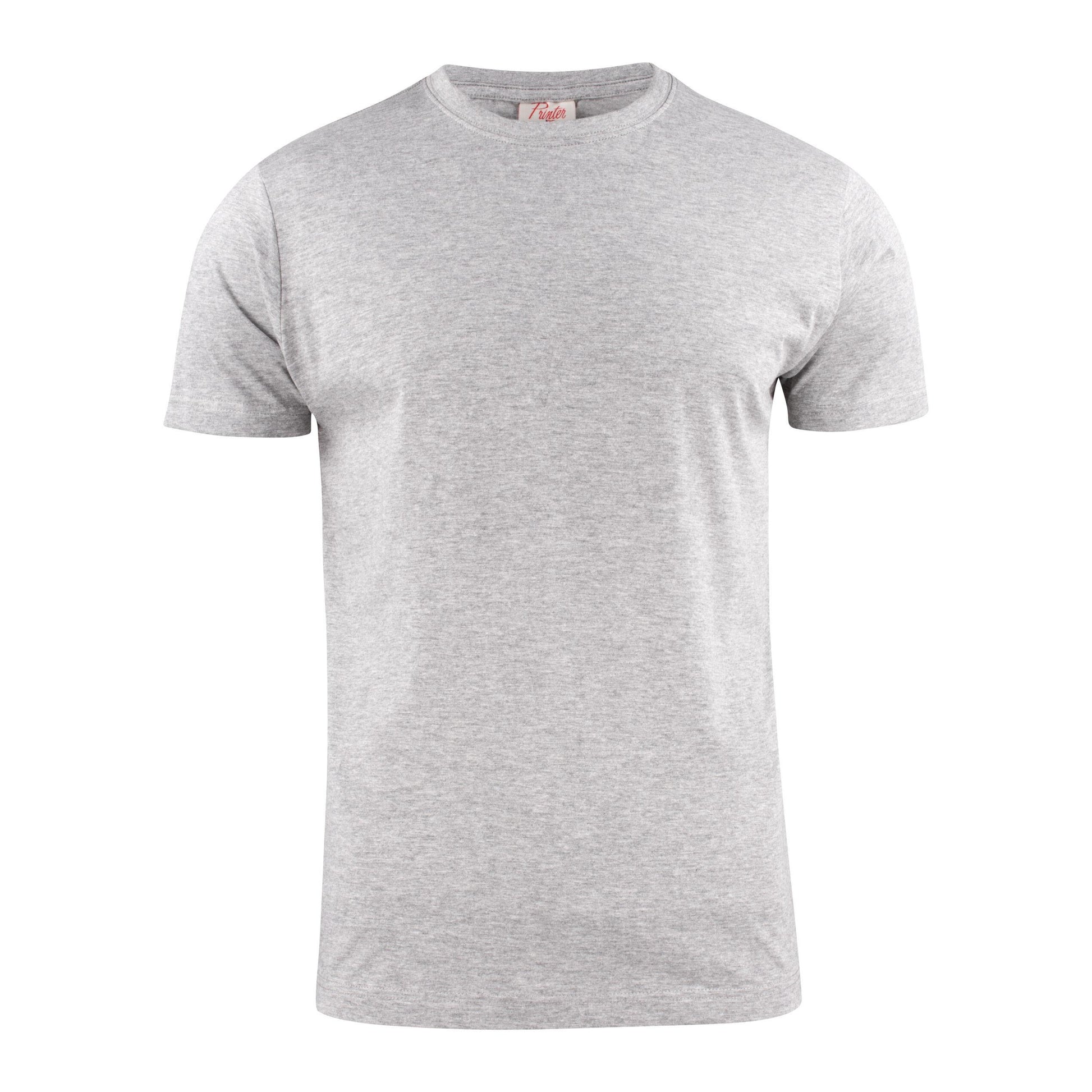 Grey Melange - Back - Printer Mens Rsx Lightweight T-Shirt