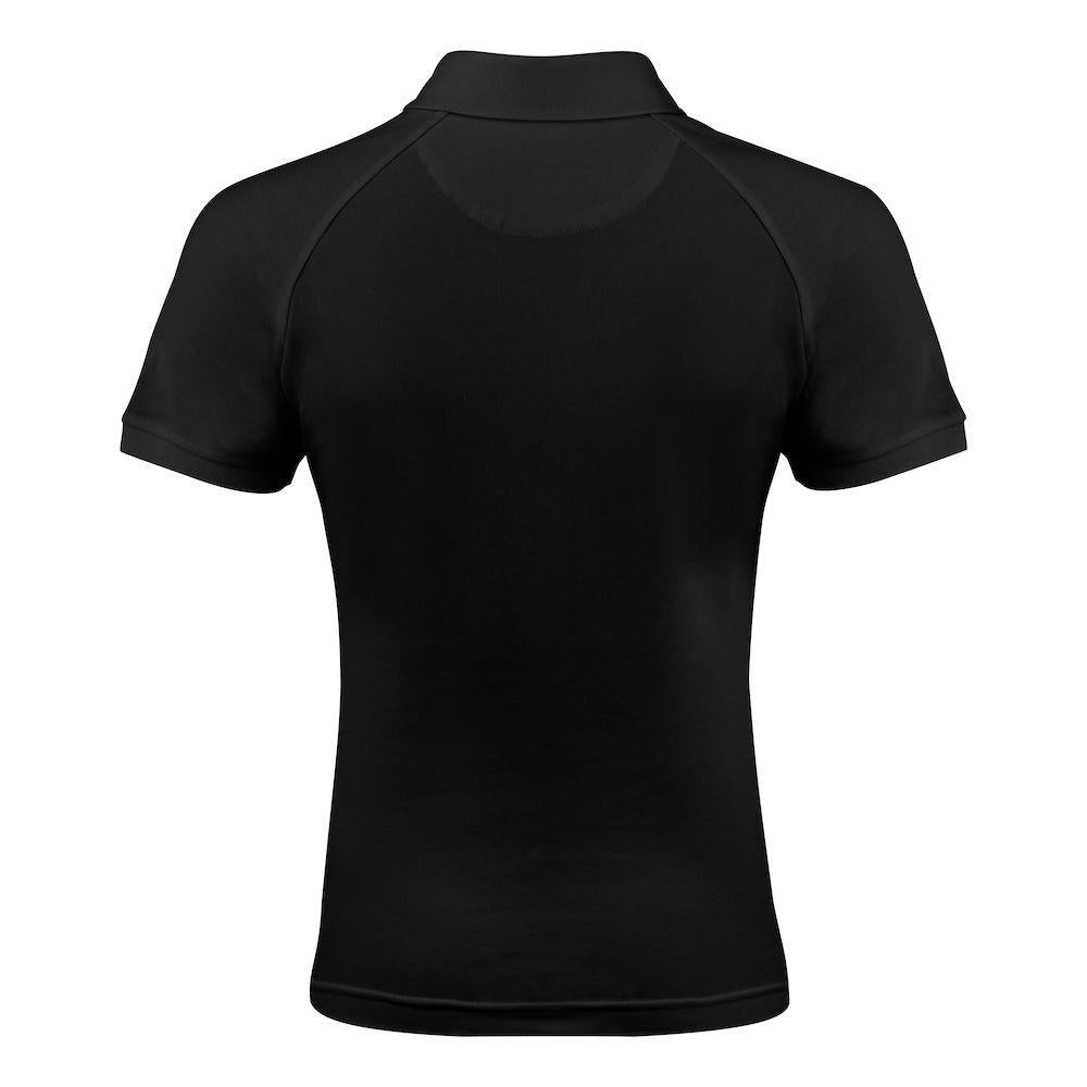 Black - Back - Harvest Womens-Ladies Brookings Polo Shirt