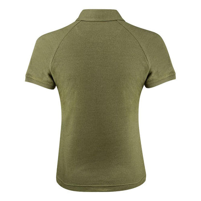 Moss Green - Back - Harvest Womens-Ladies Brookings Polo Shirt