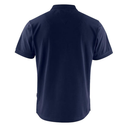 Navy - Back - James Harvest Mens Sunset Modern Polo Shirt