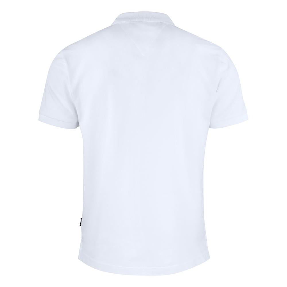 White - Back - James Harvest Mens Sunset Modern Polo Shirt
