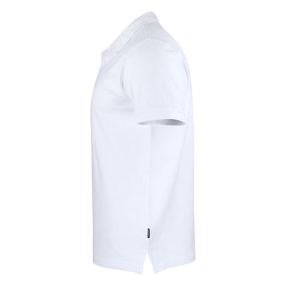 White - Lifestyle - James Harvest Mens Sunset Modern Polo Shirt