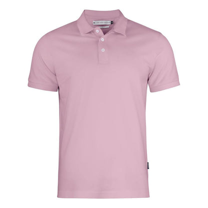 Light Pink - Front - James Harvest Mens Sunset Modern Polo Shirt